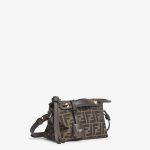 FENDI By The Way Soft Mini Brown FF jacquard fabric mini bag - Image 4